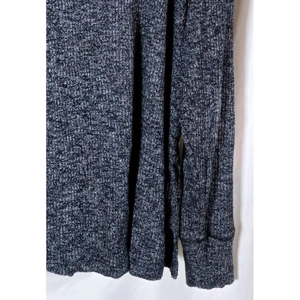 J. Crew Womens Blue Gray‎ Long Sleeve Fine-Ribbed Turtleneck Sweater Size Large